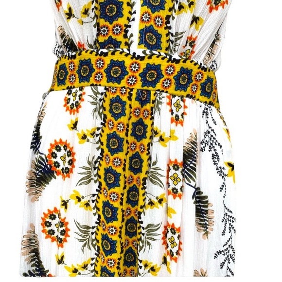 COCO + JAIMESON Havana Romance Halter Boho Maxi Floral V-Neck Dress size L - Picture 10 of 15